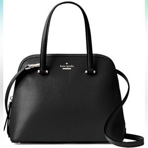 Kate Spade Medium Black Dome Satchel Bag Purse